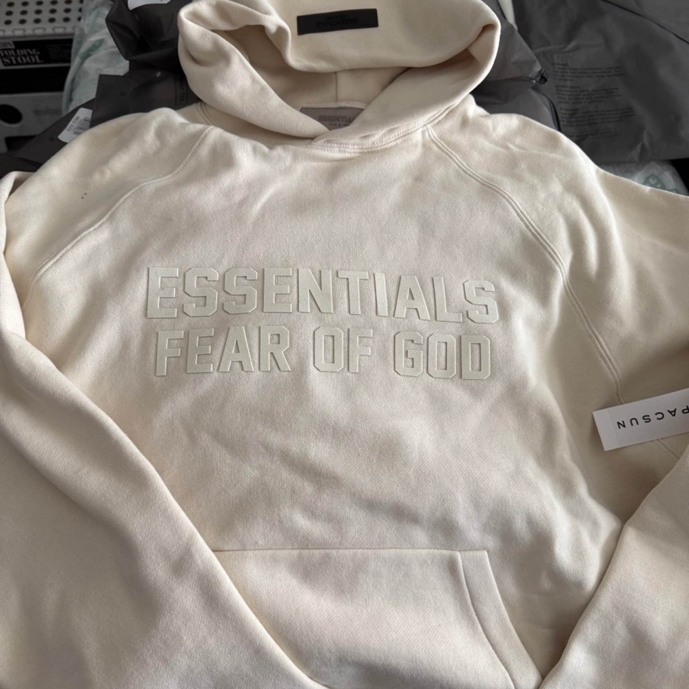 Cream Essential Hoodie